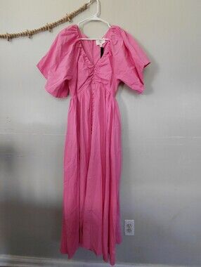 Pomander Place Pink Selena Maxi Dress Size L NWT